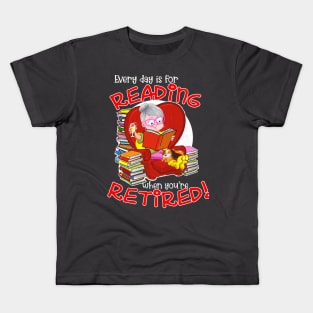 Retired Reading Kids T-Shirt